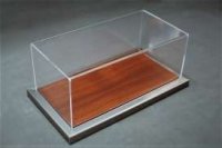 Vitrine 1-12 Goodwood Deluxe Display Case avec base en metal et bois mahogany.510x240x180mm