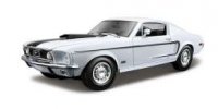 Ford mustang 1968 gt cobra jet blanc