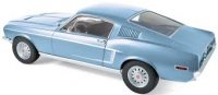 Ford Mustang Fastback GT 1968  licht blauw metallic.