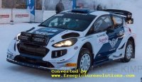 Ford Fiesta RS WRC, Rally Artic Lapland,  with Night lights, 2019