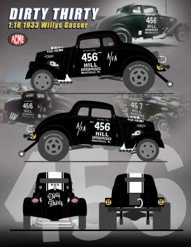 Willys Gasser 1933 Dirty Thirty With Fuel Injected 426 Hemi Engine