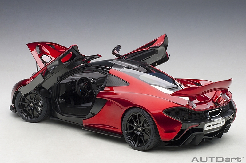 McLAREN P1 2013,COMPOSITE MODEL,3 OPENINGS,WORKABLE REAR SPOILER