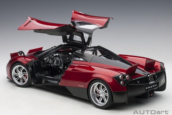 Pagani Huayra 2011, composite Model, 2 Openings, 4 Workable Air Flaps