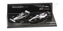 WILLIAMS F1 2-CAR SET 40TH ANNIVERSARY WILLIAMS FORD FW06 JONES 1978 WILLIAMS FW40 MASSA 2017