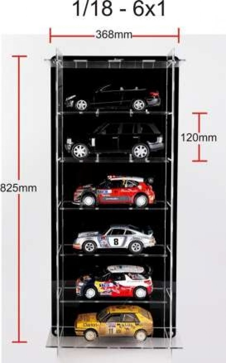 Vitrine pour collection de voitures miniatures