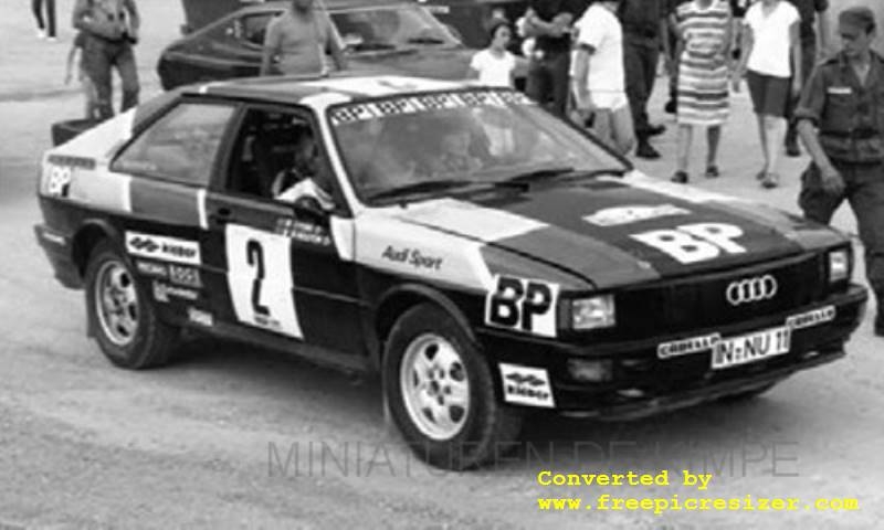 Audi Quattro, Rallye Des 1000 Pistes  1981