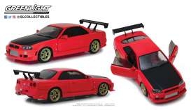 Nissan Skyline GT-R R34 1999,Artisan Collection,met Neon Led Licht Onderaan