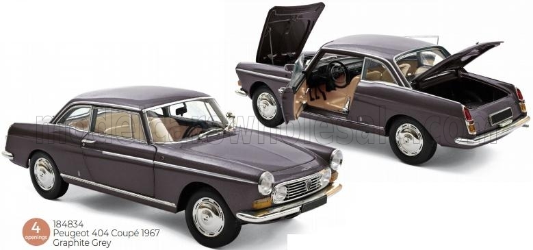 PEUGEOT 404 COUPE 1967,4 Openings