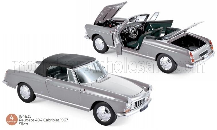 PEUGEOT 404 CABRIOLET 1967,4 Openings