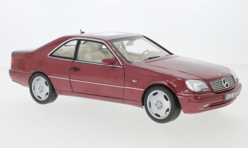 Mercedes CL 600 C140 , metallic-rouge , 1996