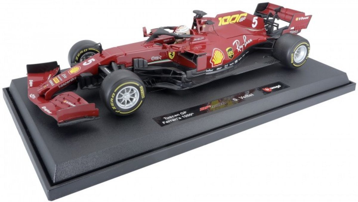 Chinese kool Kangoeroe spoel Schaalmodel F1 Ferrari Scuderia Sf1000 Nr5 Vettel 2020 1000 Race Monza Met  ...