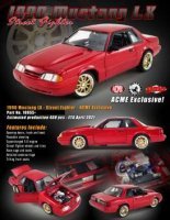 Ford Mustang 1990 LX Street Fighter rouge