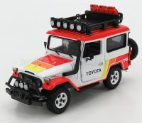 TOYOTA FJ40 LAND CRUISER HARD-TOP CLOSED OFF ROAD VERSIE TOYOTA EDITION 1980 - blanc ,rouge ,jaune