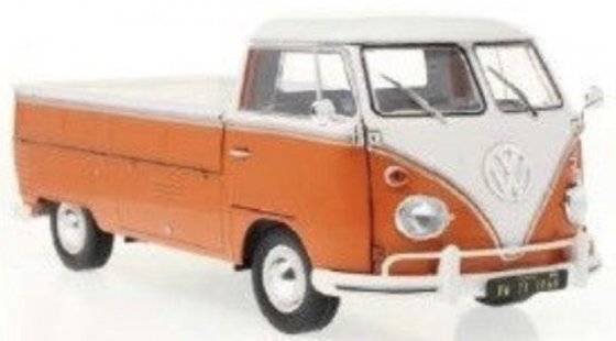 VW T1 PICK UP 1950 , orange ,blanc