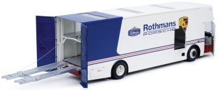 Mercedes O317 Renntransporter Rothmans Porsche 1/18 Schuco