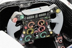 STUUR MERCEDES AMG PETRONAS F1 TEAM W03 - MICHAEL 