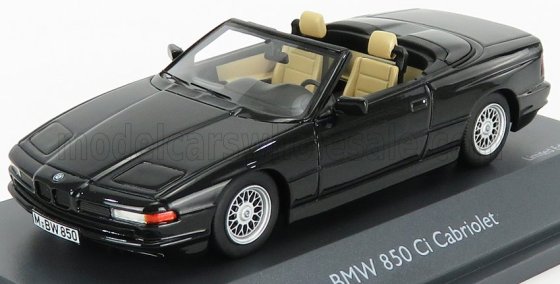 BMW 850i CABRIOLET OPEN 1990 - noir