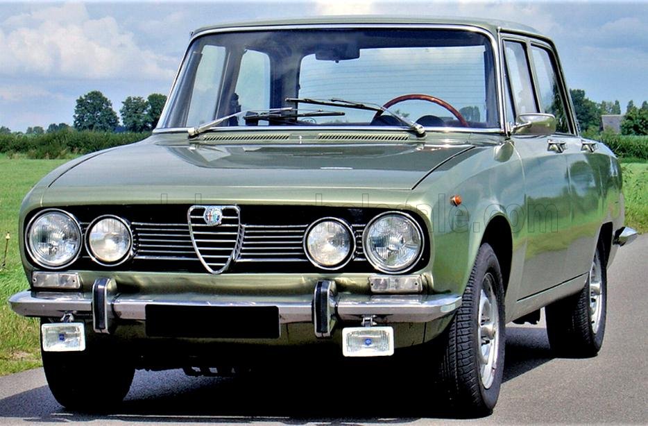 ALFA ROMEO 1750 BERLINA 2-SERIES 1969 - VERDE OLIV