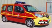 Renault Kangoo 2013 , "Pompiers -Secours Santé" , Rouge / Jaune