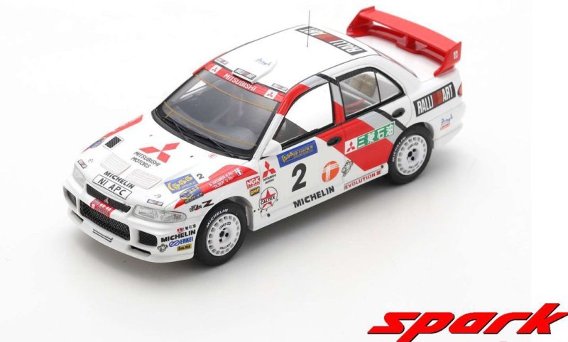 MITSUBISHI LANCER EVOLUTION  N°2 WINNER RALLYE HONG KONG BEIJING 1996 ARI VATANEN TILBER