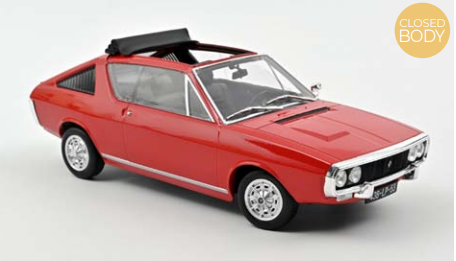 Renault 17 Gordini Découvrable 1975 - Rood , 0 op