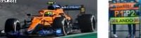 MCLAREN MCL35M N°4 MCLAREN 2nd GP ITALY 2021 LANDO NORRIS W/ PIT BOARD