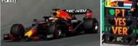 RED BULL RACING RB16B N°33 HONDA RED BULL RACING WINNER GP PAYS-BAS 2021 MAX VERSTAPPEN W/ PIT BOARD