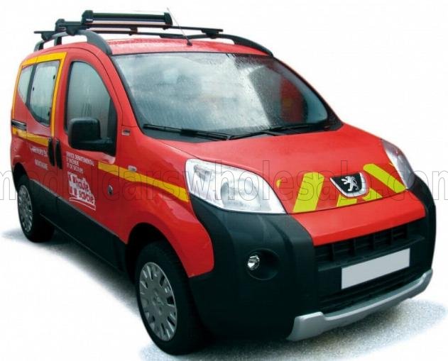 PEUGEOT - BIPPER VAN FIRE ENGINE 2009 - rood geel