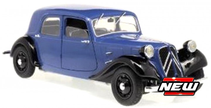 Citroen TRACTION 11 CV , blauw , zwart