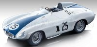 FERRARI - 750 MONZA 3.0L SPIDER N 25 2nd 12h SEBRING 1955 P.HILL - C.SHELBY - WIT / BLAUW