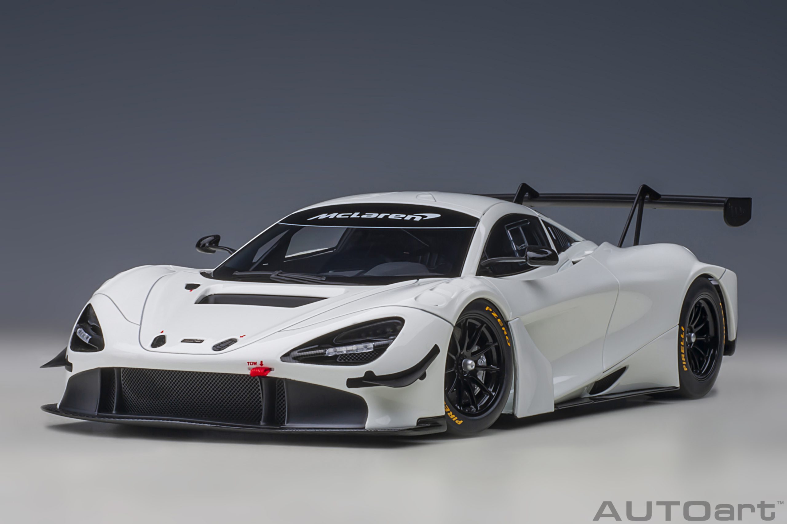 McLaren 720S GT3 gewone carrosserieversie , wit , 