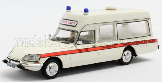 CITROEN - DS21 VISSER DE GROOTH WINSCHOTEN NETHERLANDS AMBULANCE 1974 - WIT