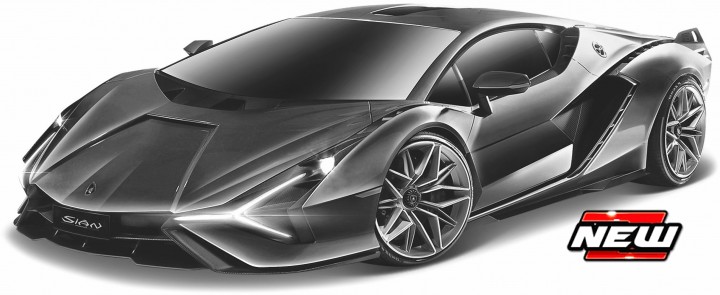Lamborghini SIAN FKP 37 2019 , ZWART / KOPER
