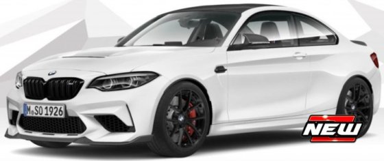 BMW M2 CS WITH BLACK WHEELS 2020, blanc ,noir