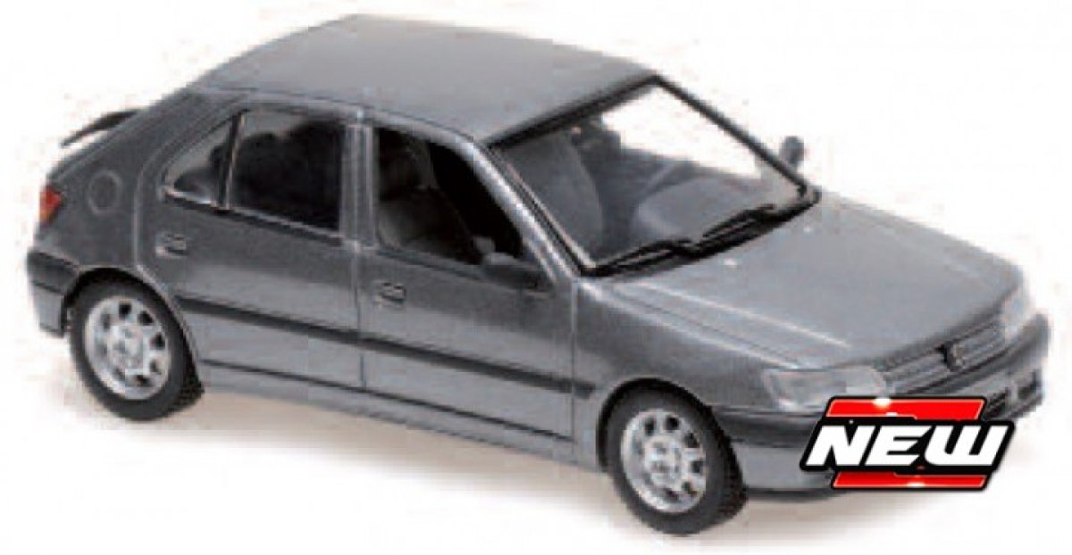 straffen hoffelijkheid ondersteuning Schaalmodel Peugeot 306 4-door 1995, Zilver 1/43 | Minichamps