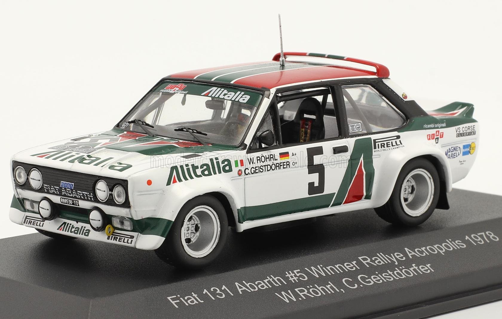 Fiat 131 Abarth #5 Winner Rallye Acropolis 1978 R