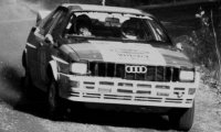 Audi Quattro, No.8, 1000 Lakes Rally, M.Mouton/F.Pons, 1982