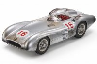 MERCEDES BENZ - F1 W196R STREAMLINERS N 16 WINNER MONZA ITALY GP JUAN MANUEL FANGIO 1954 WORLD CHAMPION - CON VETRINA - WITH SHOWCASE