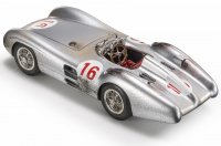 MERCEDES BENZ - F1 W196R STREAMLINERS N 16 WINNER MONZA ITALY GP JUAN MANUEL FANGIO 1954 WORLD CHAMPION - CON VETRINA - WITH SHOWCASE