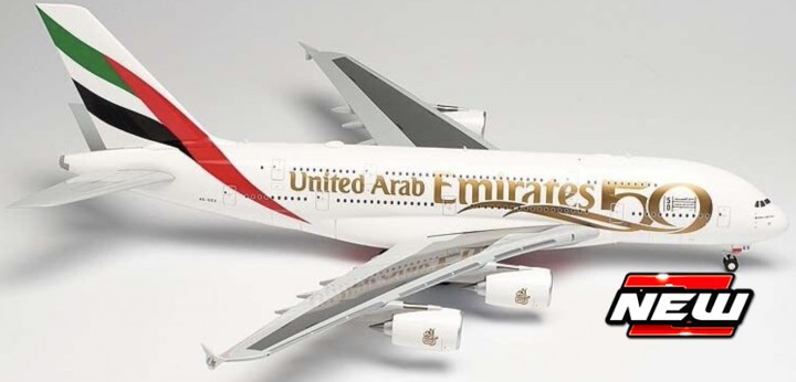 AIRBUS A380-800 Emirates UAE 50th Anniversary