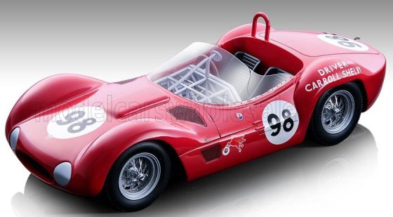 MASERATI - TIPO 61 BIRDCAGE N 98 WINNAAR RIVERSIDE GP 1960 CARROLL SHELBY