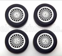 4X ROUES ET JANTES POUR PORSCHE 924 TURBO 1986 - ARGENT