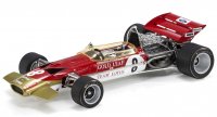LOTUS - F1 49C FORD GOLD LEAF TEAM LOTUS N 8 SEASON 1970 EMERSON FITTIPALDI - CON VETRINA - WITH SHOWCASE