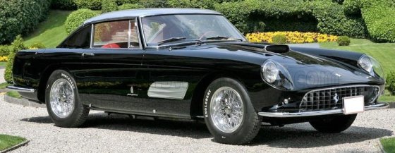 FERRARI - 410 SUPERAMERICA SERIES III PININFARINA COUPE 1958 - NOIR ARGENT