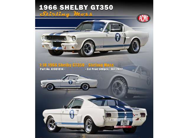 Shelby GT350 #7 Stirling Moss, 1966 ,  white/blue 