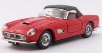 FERRARI - 250 LWB CALIFORNIA LONG NOSE SPIDER GESLOTEN 1960 - ROUGE NOIR