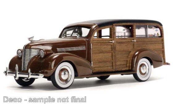 Chevrolet Woody Surf Wagon, bruin/imitatiehout, 1939