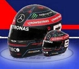 BELL HELMET - F1 CASCO HELM MERCEDES AMG PETRONAS SEIZOEN 2022 GEORGE RUSSELL - NOIR ROUGE