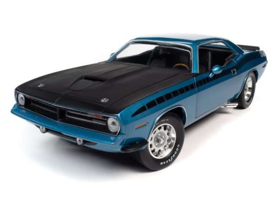 Plymouth Barracuda 340, bleu , 1970