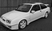 Ford Sierra RS Cosworth, wit, 1988